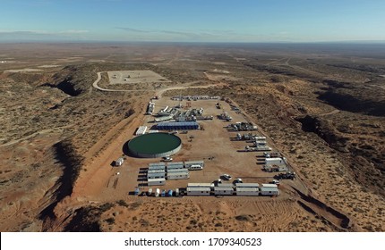 Vaca Muerta, Argentina, December 24, 2015: YPF Unconventional Oil Extraction