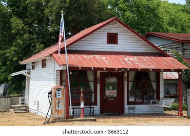 Vacant Gas Station And Country Store