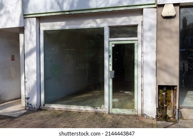 Vacant Retail Unit On A Shopping Street In England