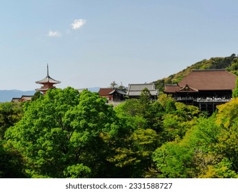 Vacation with Kiyomizu-dera Temple, Kyoto, Japan
