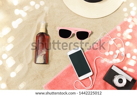 Similar – Image, Stock Photo Bottles with coral colored fluids in different shades