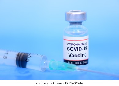 Vaccine and Healthcare Medical concept. Vaccines and syringes for prevention,immunization and treatment from corona virus infection