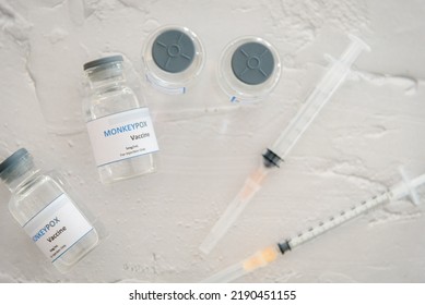 Vaccine Vial For Monkeypox Or Clade (Smallpox Vaccine).