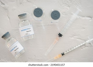 Vaccine Vial For Monkeypox Or Clade (Smallpox Vaccine).