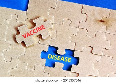 Vaccine Vs Disease Vaccination Immune Health Care Puzzle. 