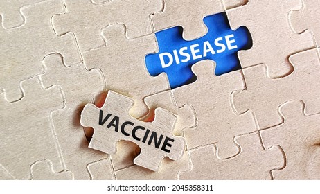 Vaccine Vs Disease Vaccination Immune Health Care Puzzle. 