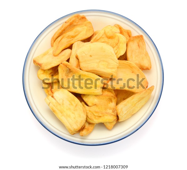 Vacuum Fried Jackfruit Chips Isolated On Stock Photo 1218007309 ...