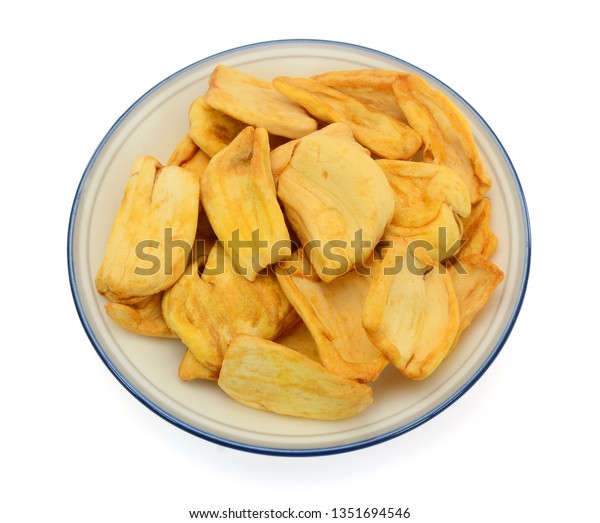 Vacuum Fried Jackfruit Chips Isolated On Stock Photo 1351694546 ...