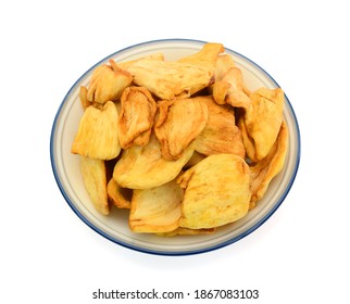 Vacuum Fried Jackfruit Chips Plate Isolated Stock Photo 1867083103 ...