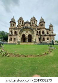 Vadodara, Gujarat India - Jul 24 2021: Exteriors of Laxmi Vilas Palace constructed by the Gaekwad family.