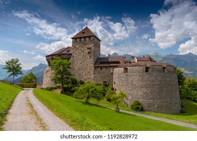 Vaduz Castle, the palace and official residence of the Prince of Liechtenstein. - Shutterstock ID 1192828972