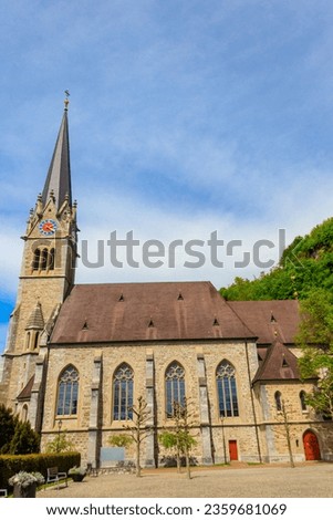 Vaduz Cathedral, or Cathedral of St. Florin is a neo-Gothic church in Vaduz, Liechtenstein