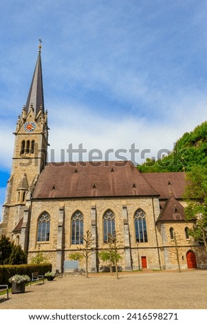 Vaduz Cathedral, or Cathedral of St. Florin is a neo-Gothic church in Vaduz, Liechtenstein