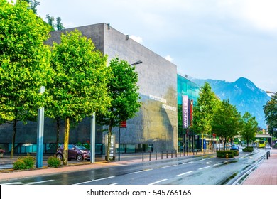 VADUZ, LIECHTENSTEIN, JULY 25, 2016: View Of The Kunstmuseum In Vaduz, Liechtenstein.