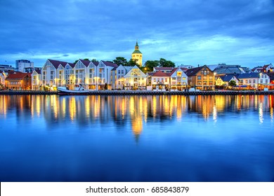 Vagen Harbor Reflection, Stavanger, Norway