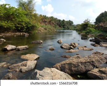 Vaigai River In Theni Tamilnadu