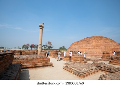 Ananda Stupa Ashokan Pillar Vaishali India Stock Photo (Edit Now ...