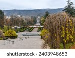 Vake Park and Victory Statue scenic view from Ilia Chavchavadze Avenue (Tbilisi, Georgia)