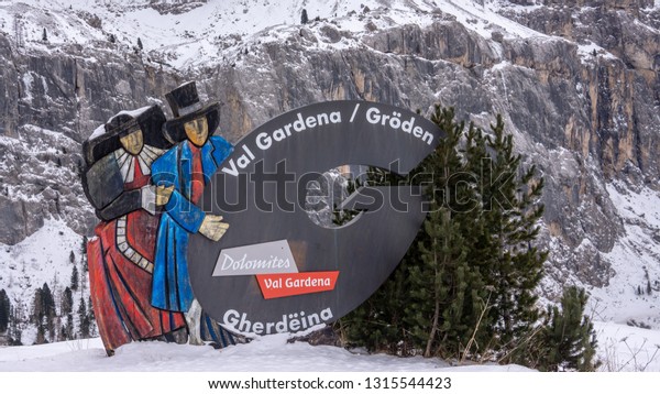 Val\
Gardena, Italy welcome board in December\
2018