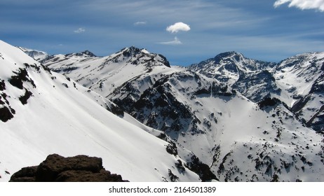 Vale nevado mountains at Santiago - Chile - Shutterstock ID 2164501389