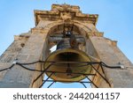 Valencia Cathedral, large bell on the Bell Tower, known as Miguelete Tower. The Gothic Cathedral in Valencia, Spain is also known as St Mary