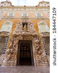 Valencia Palacio Marques de Dos Aguas palace facade in alabaster at Spain