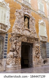 Valencia Palacio Marques De Dos Aguas Palace Facade In Alabaster At Spain