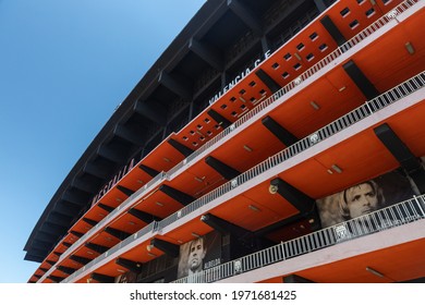 Valencia, Spain; 05 05 2021; Mestalla Soccer Stadium Exterior, Valencia CF Soccer Stadium 