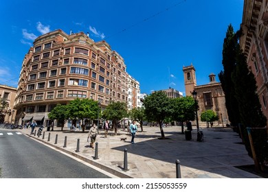 Valencia, Spain - 05 05 2022: College Of Corpus Christi And The Patriarch Museum In Valencia, Spain On A Sunny Spring Day.