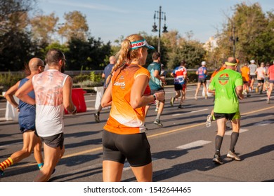 Valencia, Spain; 27/10/2019: Half Marathon In Valencia Spain 2019