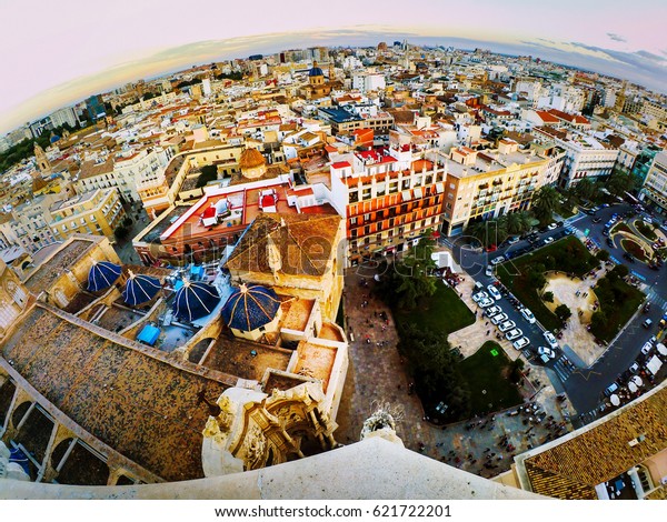 Valencia Spain Aerial View Valencia Spain Stock Photo Edit Now