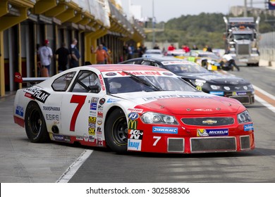 VALENCIA, SPAIN - APRIL 25: Romain Iannetta Compete At Race 1 Elite 1 Of Whelen Nascar Euro Series In Ricardo Tormo Circuit, On April 25, 2015 In Cheste, Valencia, Spain. The Winner Was Eddie Cheever.