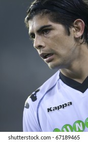 VALENCIA, SPAIN - DECEMBER 13 - Ever Banega In The Spanish Soccer League Match Between Valencia And Osasuna - Mestalla Stadium, Spain On December 13, 2010