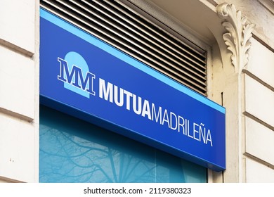 VALENCIA, SPAIN - FEBRUARY 02, 2022: Mutua Madrileña Is A Spanish Insurance Company