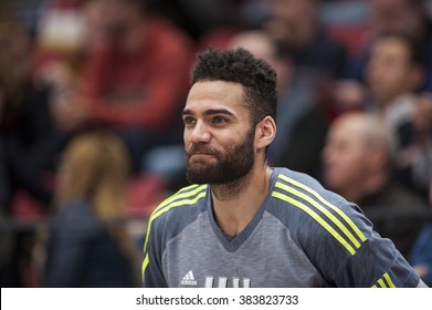 VALENCIA, SPAIN - FEBRUARY 28: Jeffery Taylor During ENDESA LEAGUE Match Between Valencia Basket Club And Real Madrid At Fonteta Stadium On   February, 2016 In Valencia, Spain