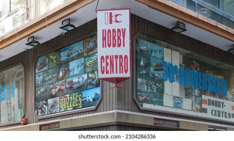 VALENCIA, SPAIN - JANUARY 10, 2022: Hobby Centro Is A Traditional Valencia Toy And Model Shop