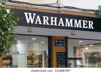 VALENCIA, SPAIN - JANUARY 31, 2022: Warhammer is a tabletop miniature wargame with a medieval fantasy theme