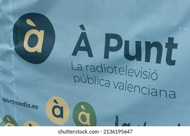 VALENCIA, SPAIN - MARCH 10, 2022: A punt is a Valencian agency in charge of producing and disseminating audiovisual products