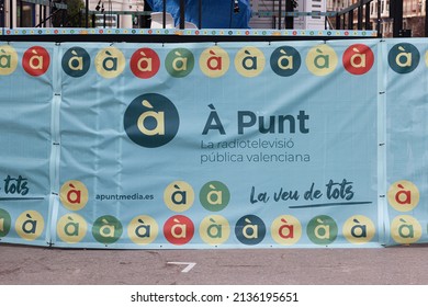VALENCIA, SPAIN - MARCH 10, 2022: A punt is a Valencian agency in charge of producing and disseminating audiovisual products