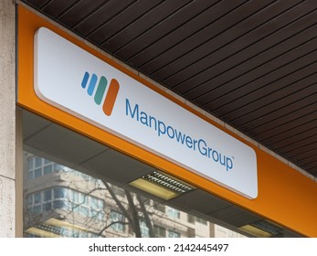 VALENCIA, SPAIN - MARCH 28, 2022: ManpowerGroup Is The Third-largest Staffing Firm In The World