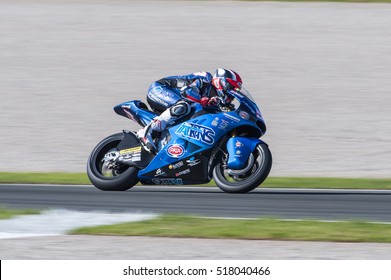 VALENCIA, SPAIN - NOVEMBER 11: Mattia Pasini During Valencia MotoGP 2016 At Ricardo Tormo Circuit On November 11, 2016 In Valencia, Spain