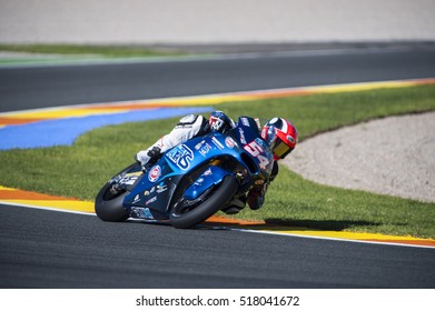 VALENCIA, SPAIN - NOVEMBER 11: Mattia Pasini During Valencia MotoGP 2016 At Ricardo Tormo Circuit On November 11, 2016 In Valencia, Spain