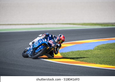 VALENCIA, SPAIN - NOVEMBER 11: Mattia Pasini During Valencia MotoGP 2016 At Ricardo Tormo Circuit On November 11, 2016 In Valencia, Spain