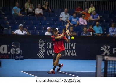 VALENCIA, SPAIN - OCTOBER 28: Thomaz Bellucci During Valencia Open Tennis 2015 On October 28, 2015 In Valencia , Spain