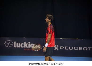 VALENCIA, SPAIN - OCTOBER 28: Thomaz Bellucci During Valencia Open Tennis 2015 On October 28, 2015 In Valencia , Spain