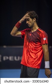 VALENCIA, SPAIN - OCTOBER 28: Thomaz Bellucci During Valencia Open Tennis 2015 On October 28, 2015 In Valencia , Spain