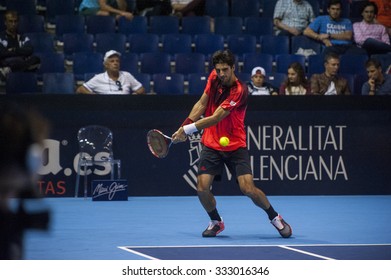 VALENCIA, SPAIN - OCTOBER 28: Thomaz Bellucci During Valencia Open Tennis 2015 On October 28, 2015 In Valencia , Spain