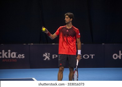 VALENCIA, SPAIN - OCTOBER 28: Thomaz Bellucci During Valencia Open Tennis 2015 On October 28, 2015 In Valencia , Spain