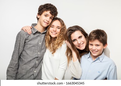 Valencia, Spain,12,12,2014: Portrait In Family Studio