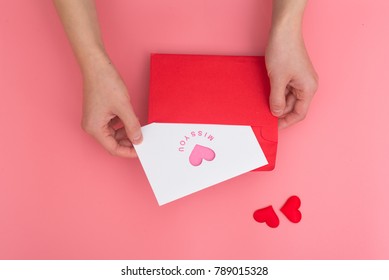 Valentine Card With Heart